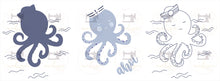 Lade das Bild in den Galerie-Viewer, Plotterdatei Krake Bubbles Maritim