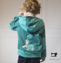 Lade das Bild in den Galerie-Viewer, Stickdatei Applikation Dino Lino