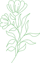 Lade das Bild in den Galerie-Viewer, Stickdatei Blumenset "Eleganz"