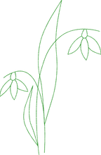 Lade das Bild in den Galerie-Viewer, Stickdatei Blumenset "Eleganz"