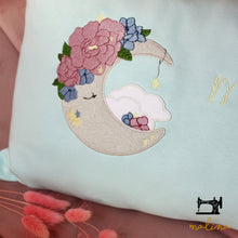 Lade das Bild in den Galerie-Viewer, Stickdatei Luna Mondschein