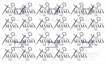 Lade das Bild in den Galerie-Viewer, Plotterdatei "Made by Mama" Größenetiketten Kinder